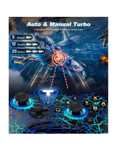 Controlador Inalámbrico Pro Qixun para Switch y PC - Negro 2