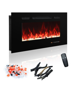 Chimenea Eléctrica 76.2 cm Carsynflame con Control Remoto