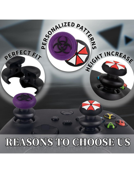 Extensores de Thumbstick y Grip de Pulgar PlayRealm para Xbox
