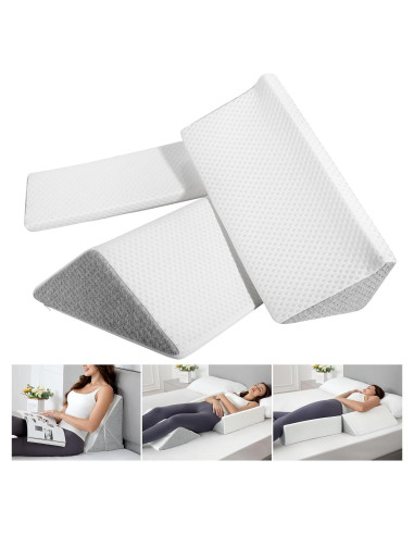 Almohada Cuña Triangular RPOMU 3 en 1 para Alivio Espalda