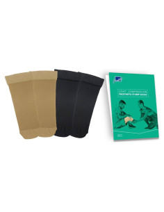 Calcetines Prostéticos JianiMed Beige/Negro 4 PZS Compresión Ligera
