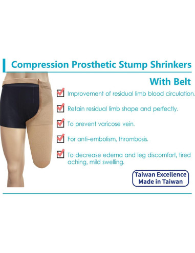 Reductor de muñón protésico JianiMed L 35 cm compresión 20-30