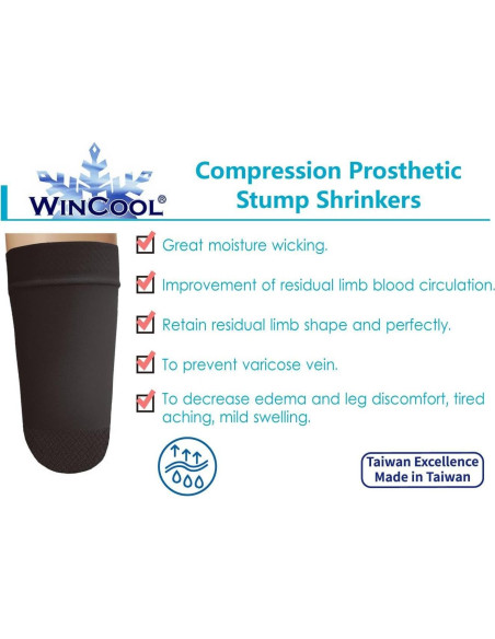 Reductores de Volumen WinCool L para Amputados 35cm Compresión