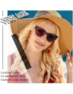 Gafas de sol Joopin ojo de gato polarizadas para mujer 2