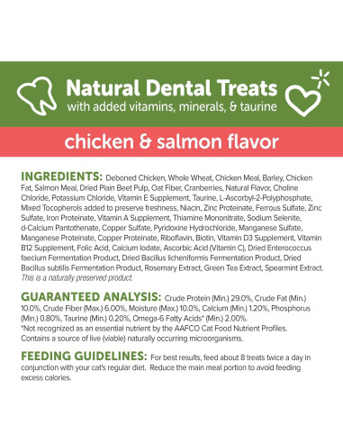 Golosinas Dentales para Gatos WHIMZEES Pollo y Salmón 127g