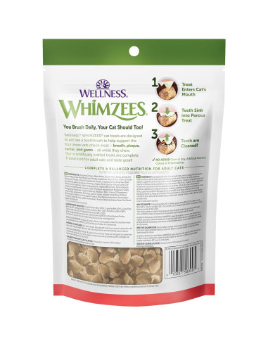 Golosinas Dentales para Gatos WHIMZEES Pollo y Salmón 127g