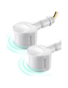 Detector de Movimiento EDISHINE 180 Blanco, Rango 18.3m