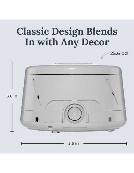 Yogasleep Dohm Classic Gris - 3 Máquinas Ruido Blanco