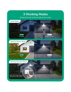 Detector de Movimiento EDISHINE 180 Blanco, Rango 18.3m 2