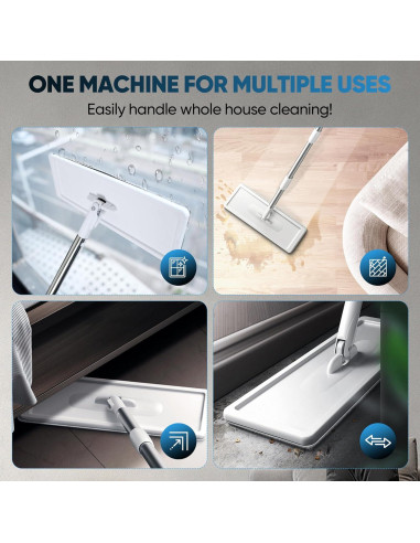 Juego de trapeador y cubo Saker con escurridor 3 almohadillas