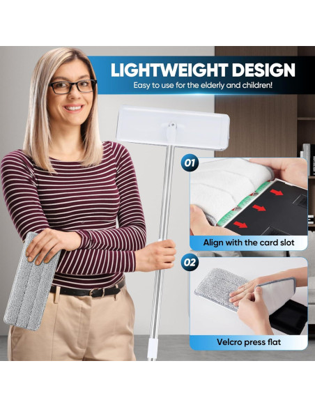 Juego de trapeador y cubo Saker con escurridor 3 almohadillas