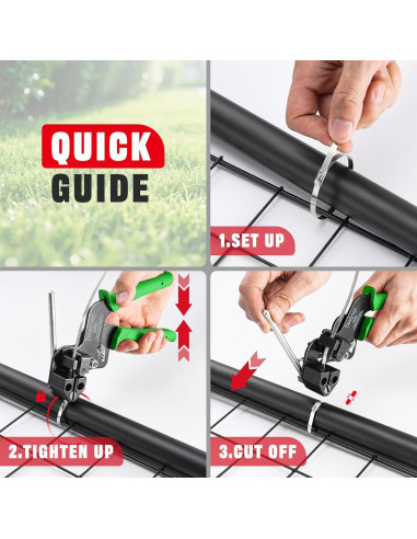Kit de pistola para bridas TiesLynqx 152 piezas acero inoxidable