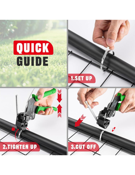 Kit de pistola para bridas TiesLynqx 152 piezas acero inoxidable