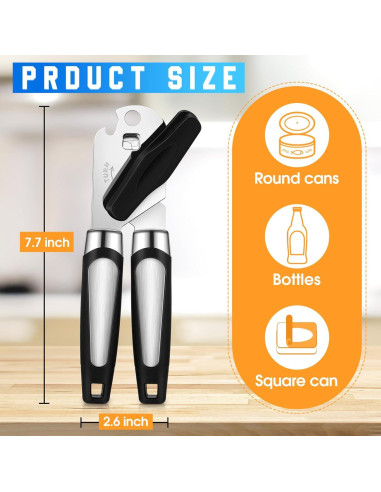 Abridores de Latas Manuales Gisafai 20 Pcs Acero Inoxidable