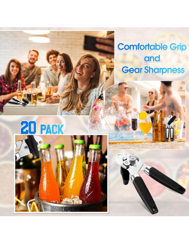 Abridores de Latas Manuales Gisafai 20 Pcs Acero Inoxidable