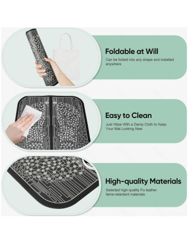 Almohadilla de Masaje para Pies EMS VFU, 10 Modos, Portátil