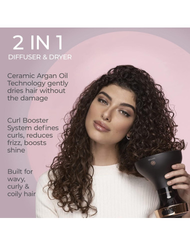 Secador de Cabello Rizado Bellissima Diffon Cerámico 5000