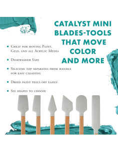 Mini cuchilla de silicona Princeton Catalyst No. 4 para arte 2