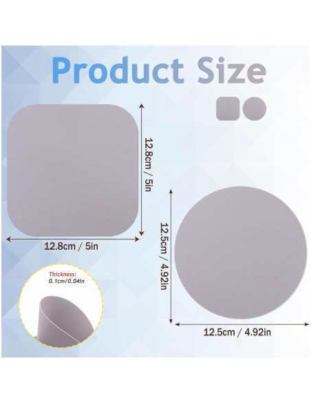 4 Piezas Almohadillas Antideslizantes Silicona Abeillo