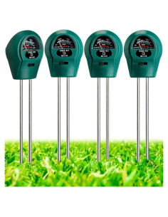 Medidor de Humedad de Suelo Sherr 4 Piezas 3 en 1