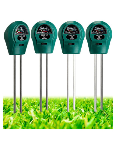 Medidor de Humedad de Suelo Sherr 4 Piezas 3 en 1