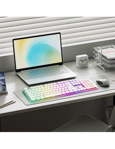 Teclado Gaming Inalámbrico LANGTU W1 LED Retroiluminado