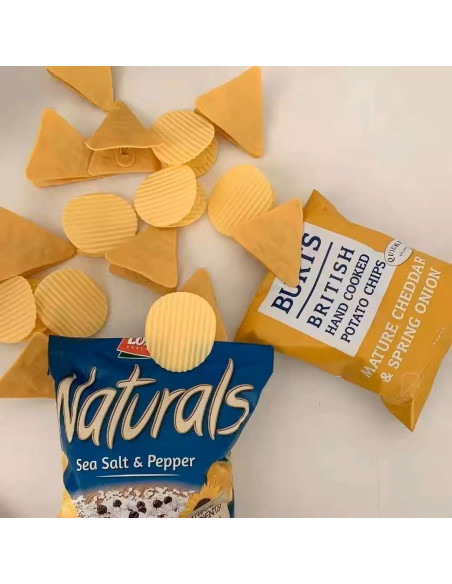 12 Clips de Sellado de Comida Pinenjoy Amarillo Medianos