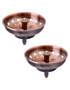Filtro de fregadero KONE cobre antiguo 2 piezas 8,89 cm