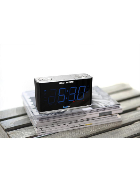 Reloj Despertador Emerson CKS1507 Bluetooth LED 1.4"
