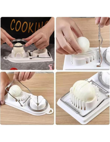 Cortador de Huevos Yindeful Acero Inoxidable Multifuncional