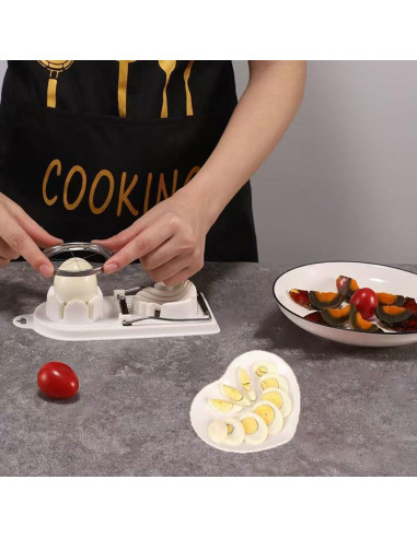 Cortador de Huevos Yindeful Acero Inoxidable Multifuncional