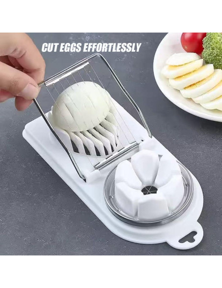 Cortador de Huevos Yindeful Acero Inoxidable Multifuncional