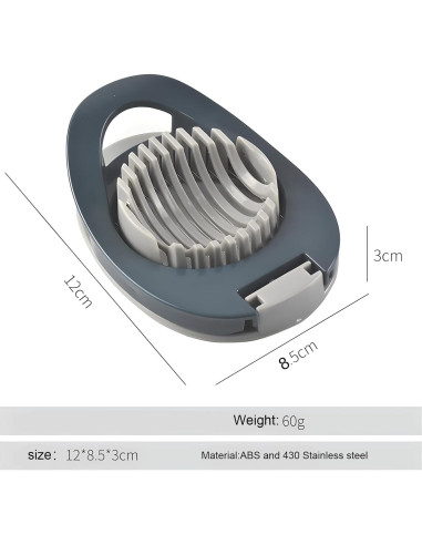Cortador de huevos YOFAN 2 piezas acero inoxidable manual