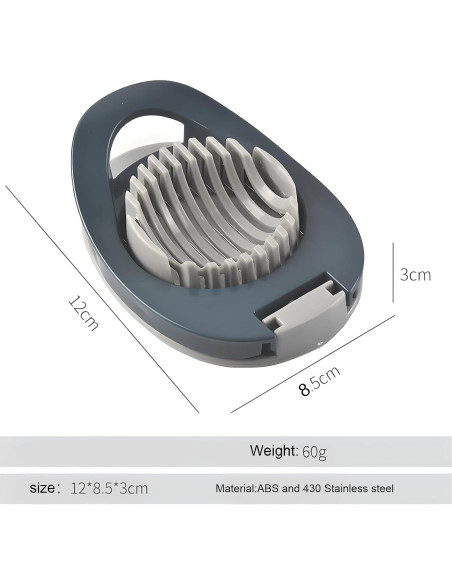 Cortador de huevos YOFAN 2 piezas acero inoxidable manual
