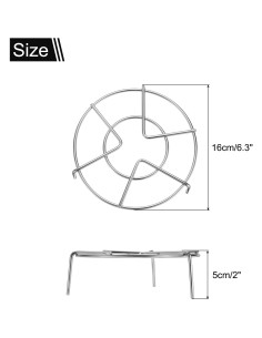 Rejilla de Vapor Acero Inoxidable uxcell 16cm 5cm Altura 2