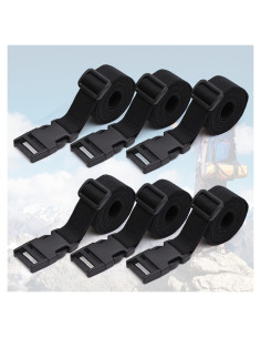 Paquete de 6 correas de sujeción nylon Ayifan 1x60 cm