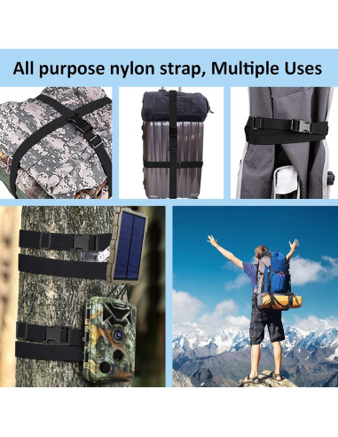 Paquete de 6 correas de sujeción nylon Ayifan 1x60 cm