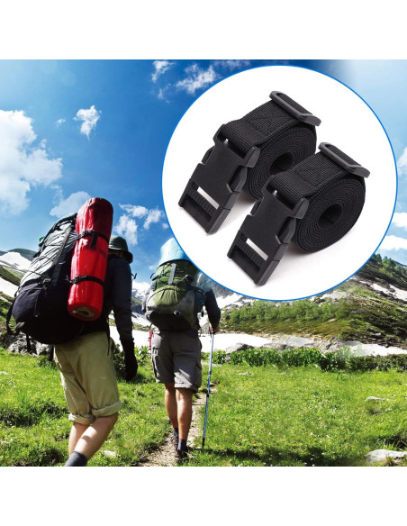 Paquete de 6 correas de sujeción nylon Ayifan 1x60 cm