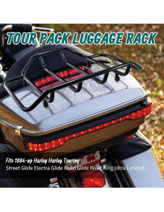 Soporte de Equipaje MoKitDora para Harley Touring 1984+ 2