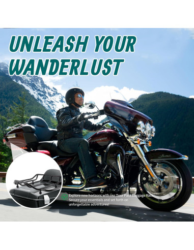 Soporte de Equipaje MoKitDora para Harley Touring 1984+