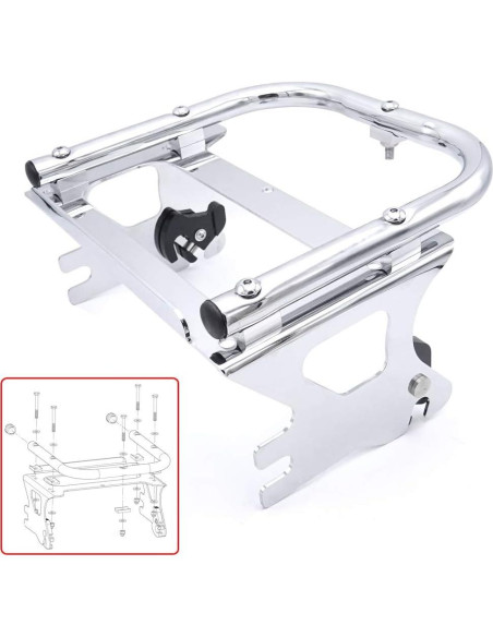Soporte de Equipaje Desmontable Wsays para Harley 1997-2008