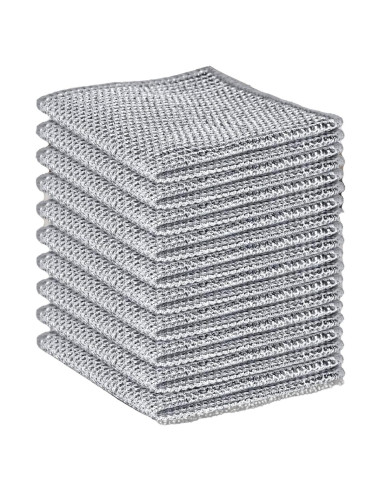 10 Paños de Limpieza de Alambre LKESRC 20x20 cm Reutilizables