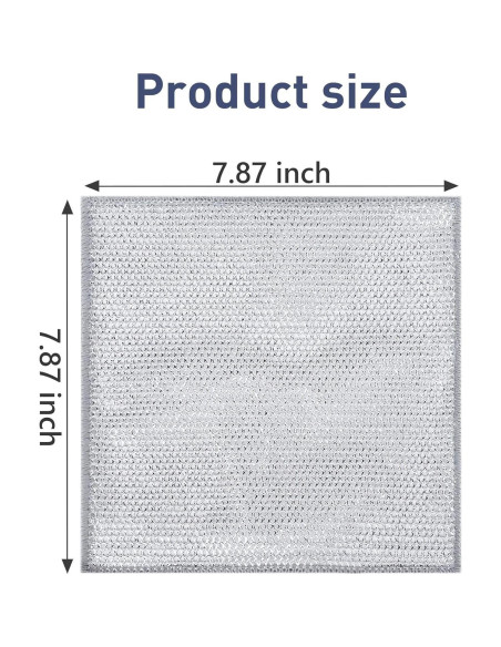 10 Paños de Limpieza de Alambre LKESRC 20x20 cm Reutilizables