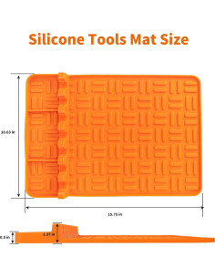 Paquete de 2 Mat de Silicona Blackstone 40,6x29,2 cm Naranja 2