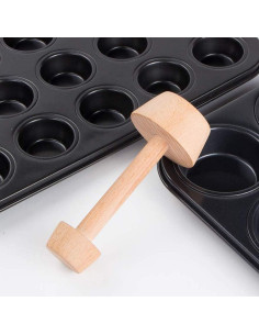 Prensador de Tartas de Madera Fansoftiks Doble Cara 53g 2