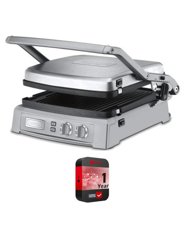 Parrilla Cuisinart Griddler Deluxe Acero Inoxidable 1800W