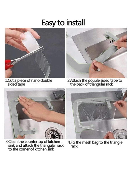 Filtro de desagüe HiBD con 100 bolsas de malla para fregadero