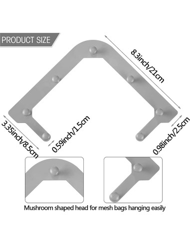 Filtro de desagüe HiBD con 100 bolsas de malla para fregadero