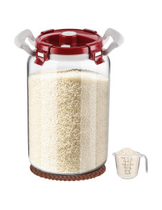 Contenedor de Arroz Hermético de Vidrio LIFEHIM 9 kg