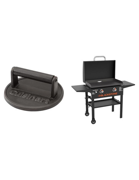 Prensa de Hamburguesas Cuisinart Hierro Fundido + Plancha Blackstone 71cm